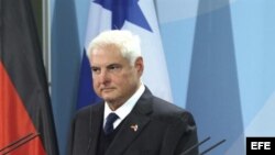 Foto de archivo del presidente panameño, Ricardo Martinelli.