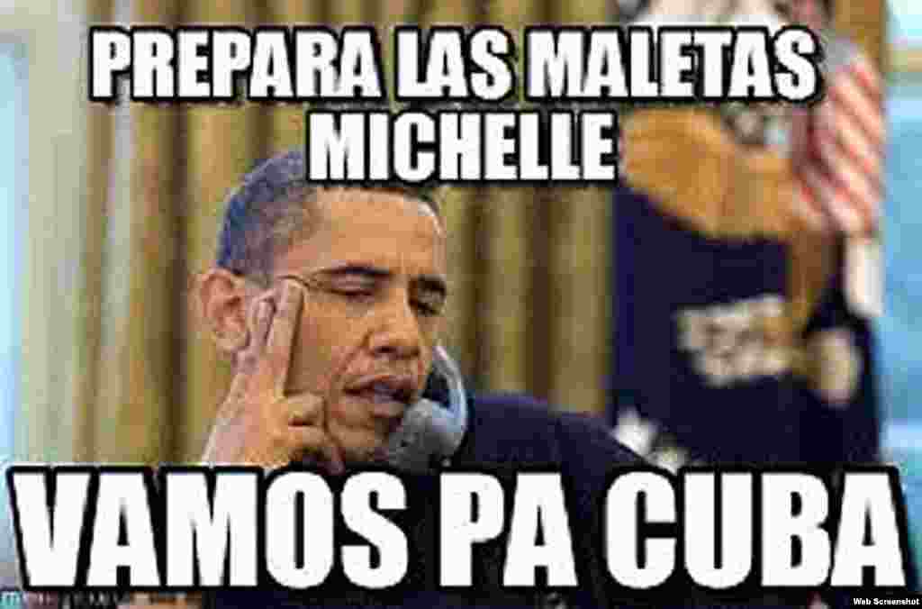 Prepara las maletas, Michelle. &iexcl;Vamos pa&#39;Cuba!