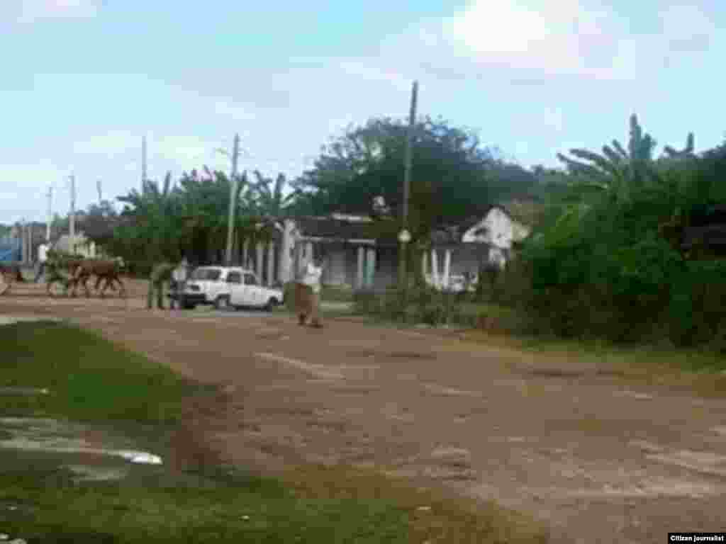 Vista de la esquina donde se encuentra la vivienda de Antúnez