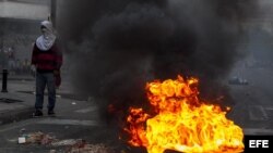 Protestas en Caracas.