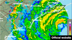 Imagen de radar Huracán Florence, CNH