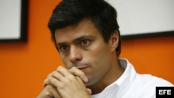 Leopoldo López, líder opositor venezolano recluido en una cárcel militar