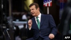 El ex presidente de la campaña del presidente Donald Trump, Paul Manafort