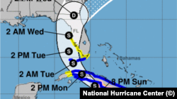 La tormenta Elsa a los 8:00 pm del domingo 4 de julio de 2021