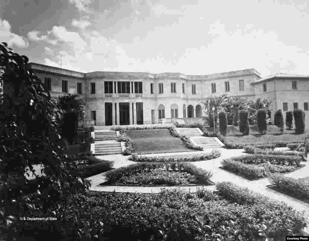 Residencia del Embajador de EE.UU. en Cubanacán cuando se construyó en 1942.