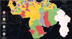 Mapa de prensa en Venezuela