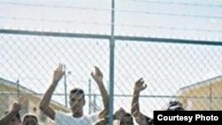 Cubanos detenidos en el Centro Carmichael, en Nassau, Bahamas (Foto cortesía de Centro por la Justicia y el Derecho Internacional).