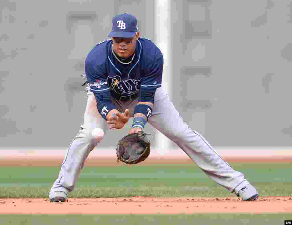 El torpedero de Tampa Bay Rays, Yunel Escobar.