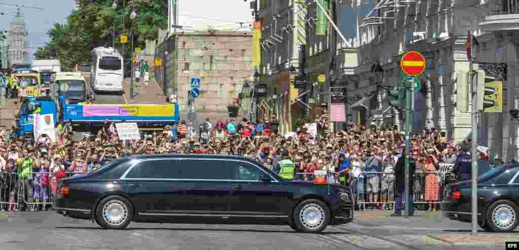 Putin llega al Palacio Presidencial de Helsinki para su cumbre